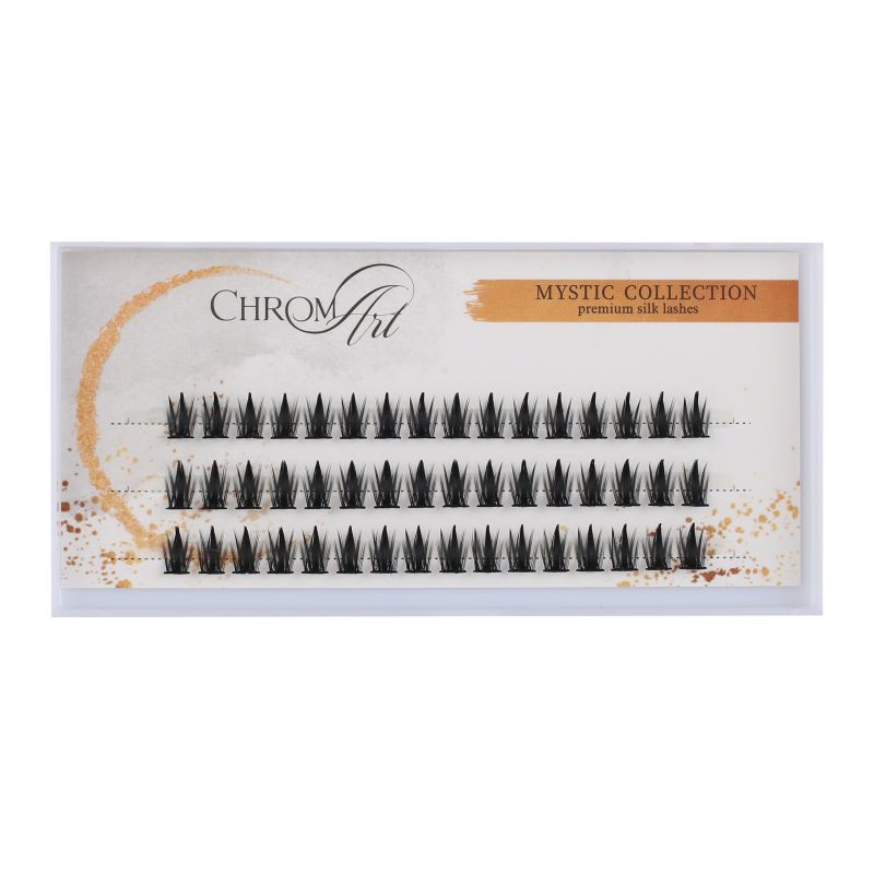 Gene False ChromArt Mystic Premium Silk Lashes - 48 smocuri